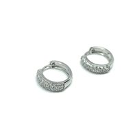 Orecchini Breda Gioielli Donna in Oro bianco Zircone 9KT 2.07 S 15.20